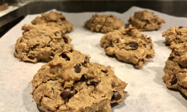 Chickpea Peanut Butter Choco-Chip Cookies